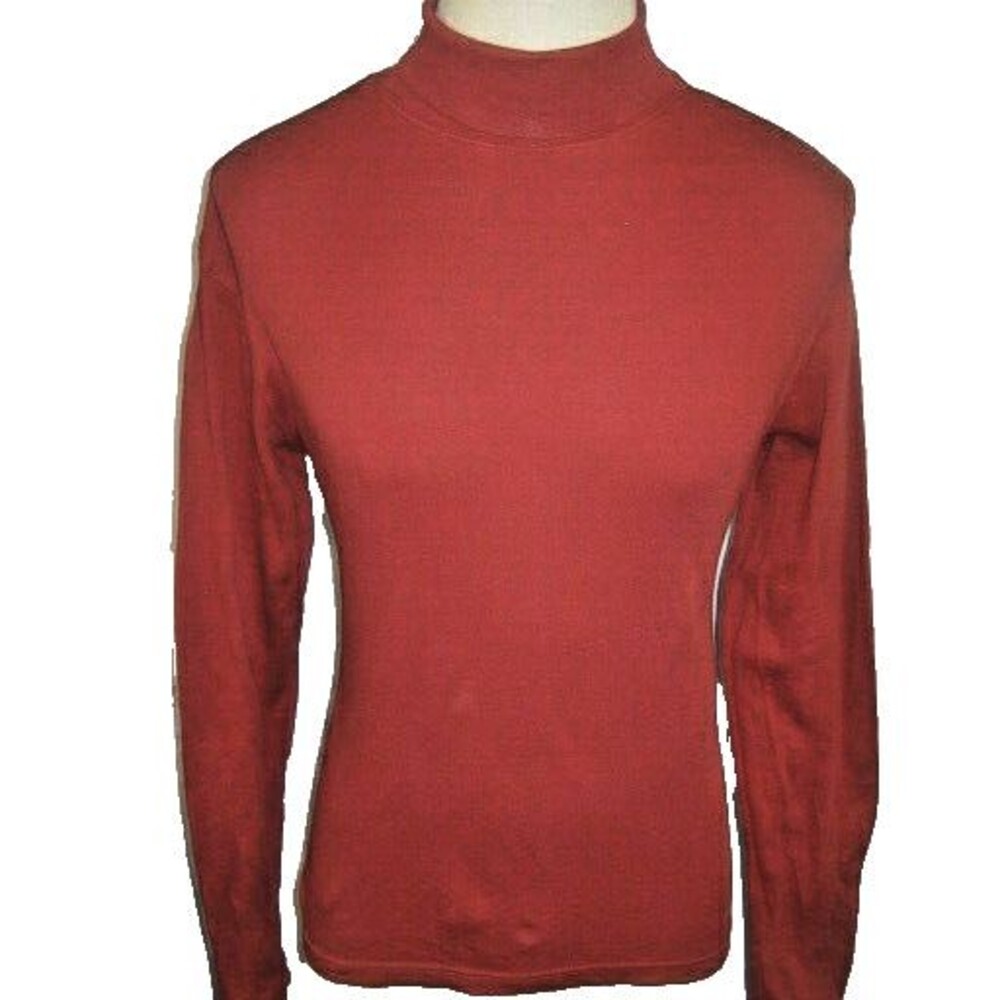 Womens Urban Pipeline Maroon Cotton LS Full Turtleneck Base Layer Shirt sz XL